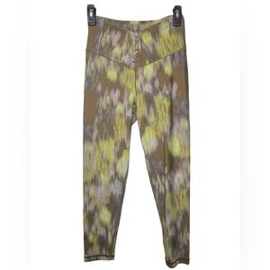 OFFLINE by Aerie Real Me 7/8 Leggings – Corset Front – Abstract Moss Print – L